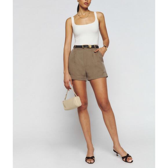 Reformation Pants - Reformation 'Mason' Brown Short Size 0